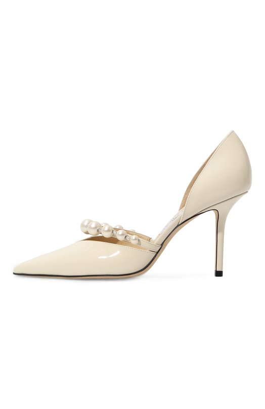 Лакированные туфли Aurelie 85 Jimmy Choo AURELIE 85/XKM Кремовый  AURELIE 85/XKM Фото 4