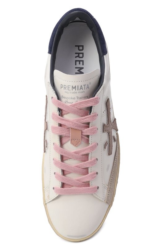 Кожаные кеды Steven-D Premiata STEVEND/VAR 7602 Белый  STEVEND/VAR 7602 Фото 6