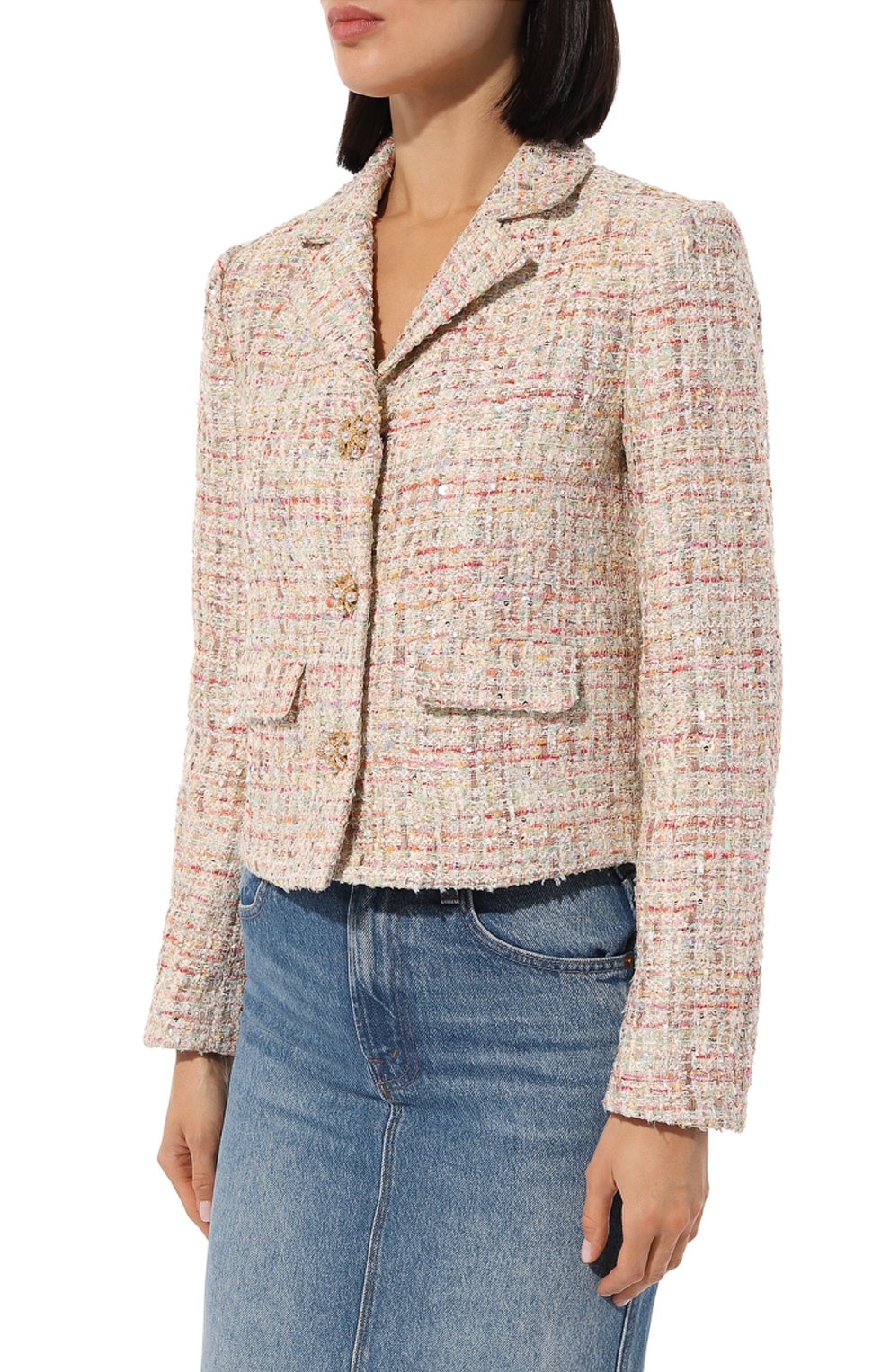 Твидовый жакет SELF-PORTRAIT, арт. PF24-110JA-C, фото 3