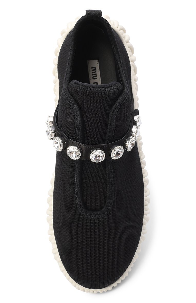 Текстильные кроссовки MIU MIU, арт. 5S376D-3KP3-F0002, фото 4