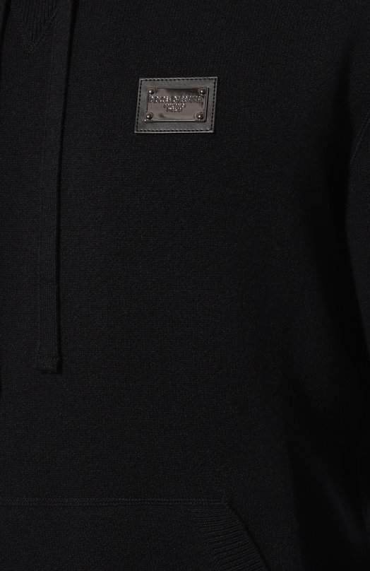 Худи из шерсти и кашемира Dolce & Gabbana GX033T/JEMQ3 Синий  GX033T/JEMQ3 Фото 5