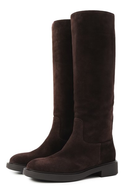 Женские замшевые сапоги ascott GIANVITO ROSSI, арт. G80128.20G0M.SUEM0KA