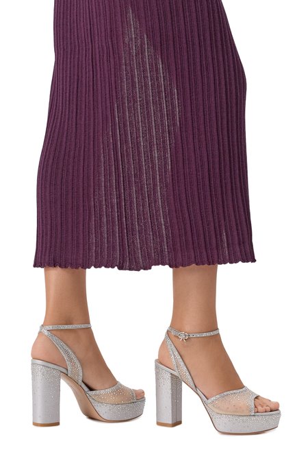 Женские текстильные босоножки rania 115 GIANVITO ROSSI, арт. G32623.70RIC.B0RSINU