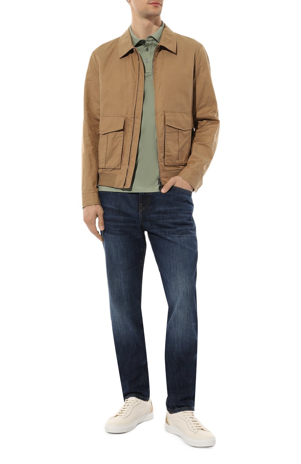 Хлопковое поло BOSS CAMEL, арт. 50494980, фото 2