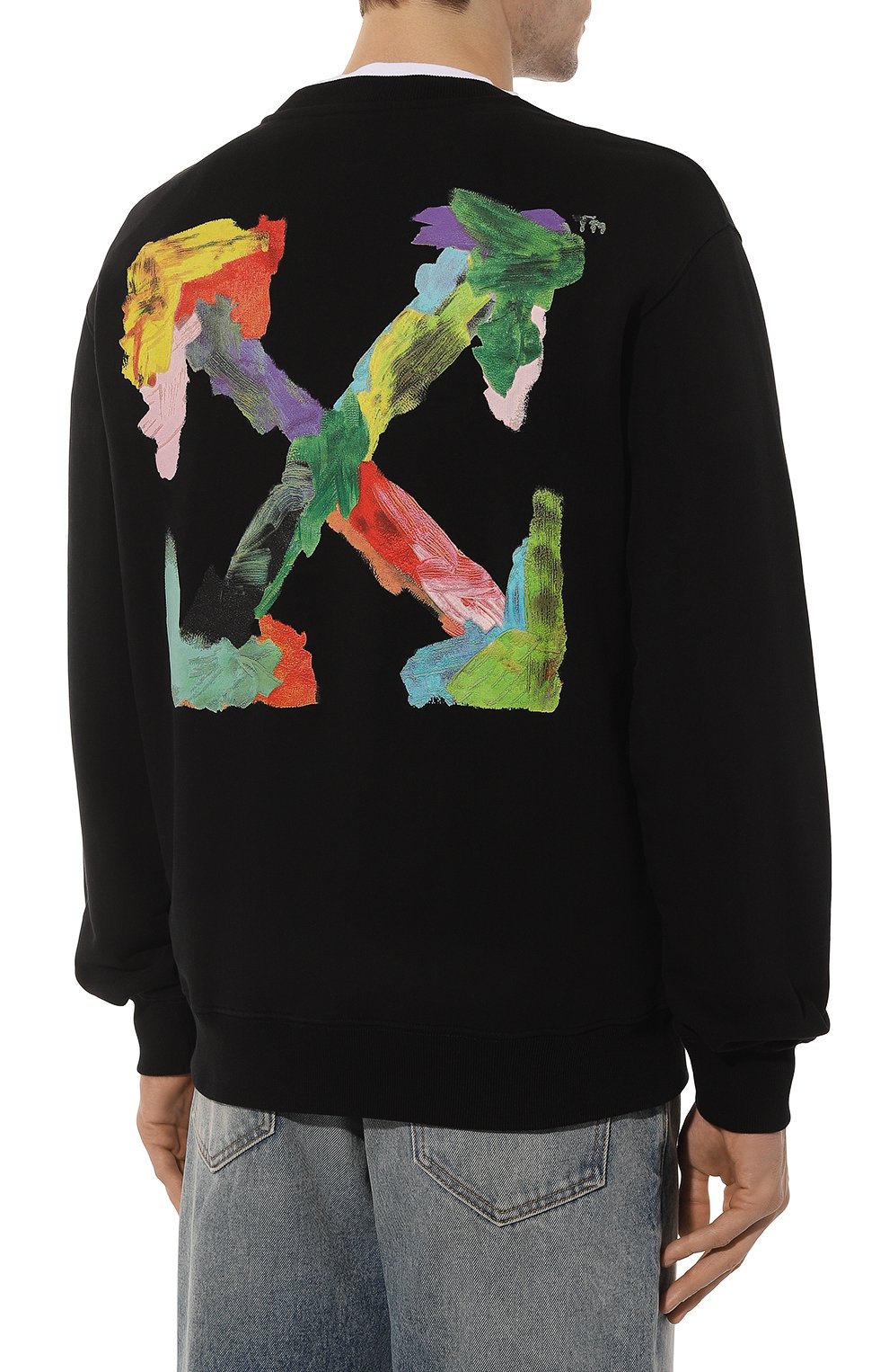 Хлопковый свитшот OFF-WHITE, арт. OMBA057S23FLE0011084, фото 4