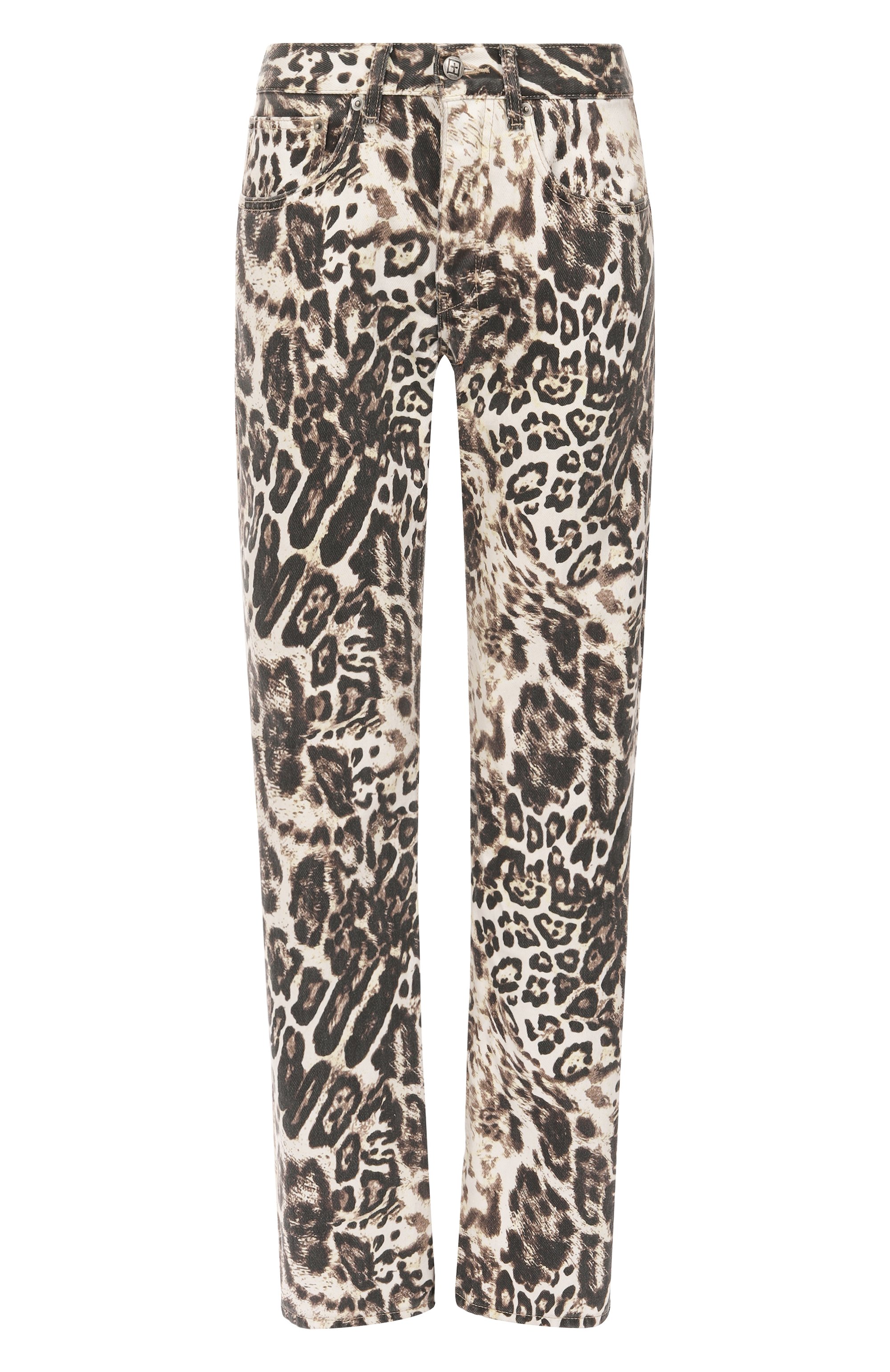 Джинсы anti k ksubi x mowalola KSUBI леопардового цвета по цене 64500 руб., арт. KXM25DJ003, фото 1 Джинсы anti k ksubi x mowalola KSUBI, арт. KXM25DJ003, фото 1