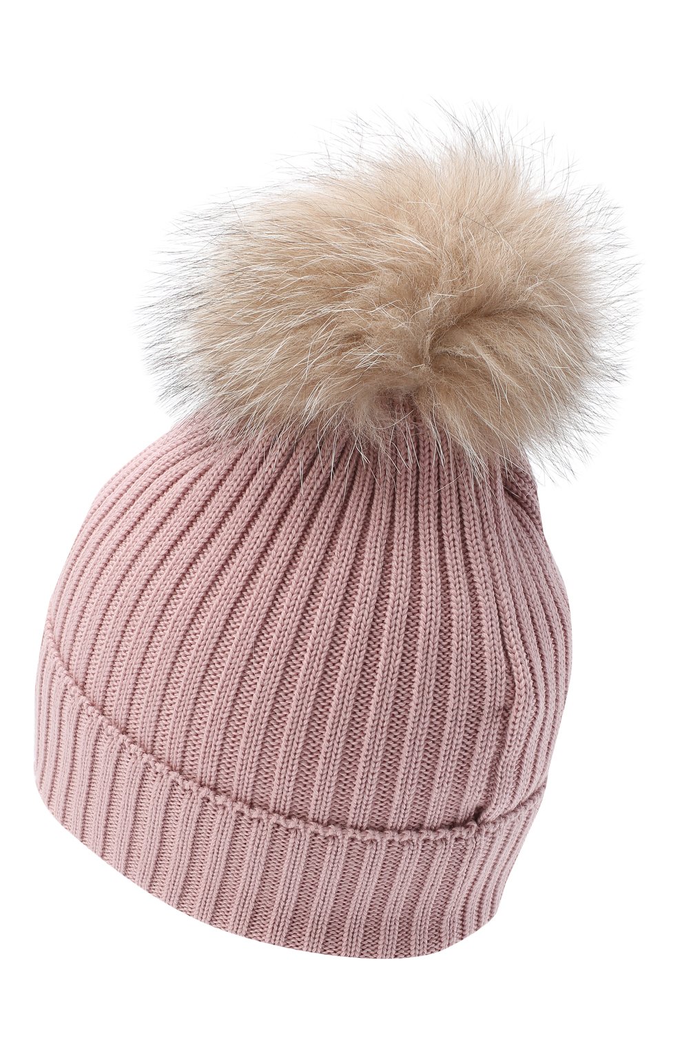 Шерстяная шапка с меховым помпоном MONCLER, арт. F2-954-3B711-10-04S01, фото 2