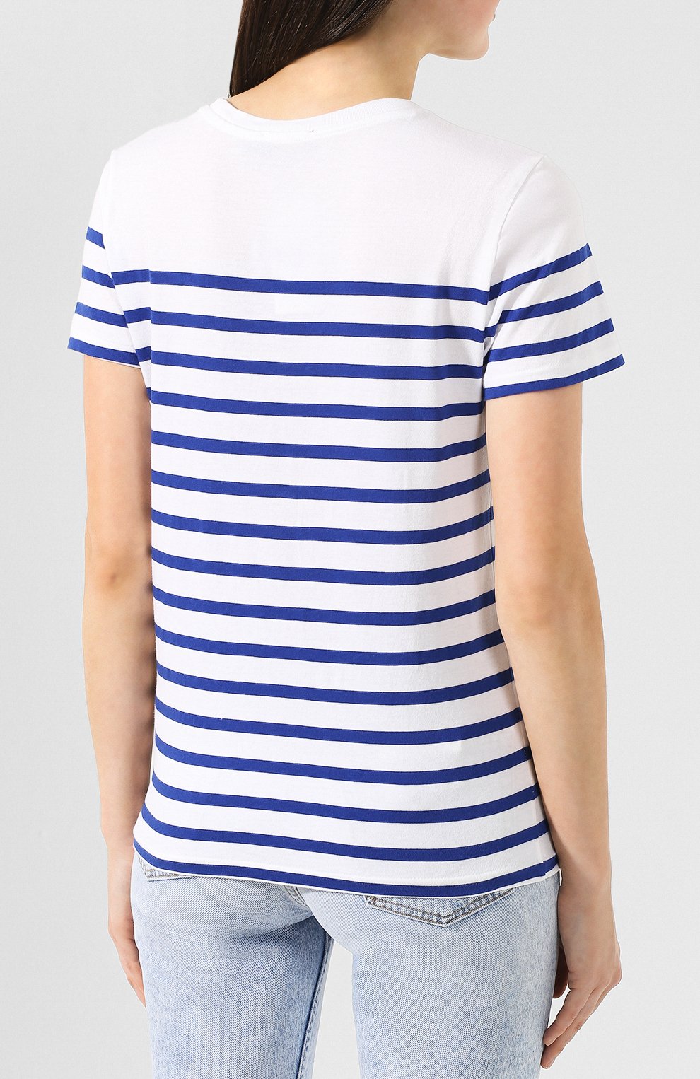 Хлопковая футболка POLO RALPH LAUREN белого цвета по цене 16350 руб., арт. 211754351, фото 4 Хлопковая футболка POLO RALPH LAUREN, арт. 211754351, фото 4