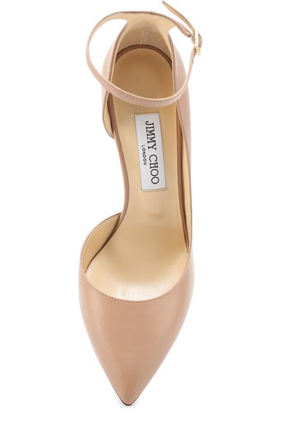 Кожаные туфли lucy 100 на шпильке JIMMY CHOO, арт. LUCY 100/KID, фото 5