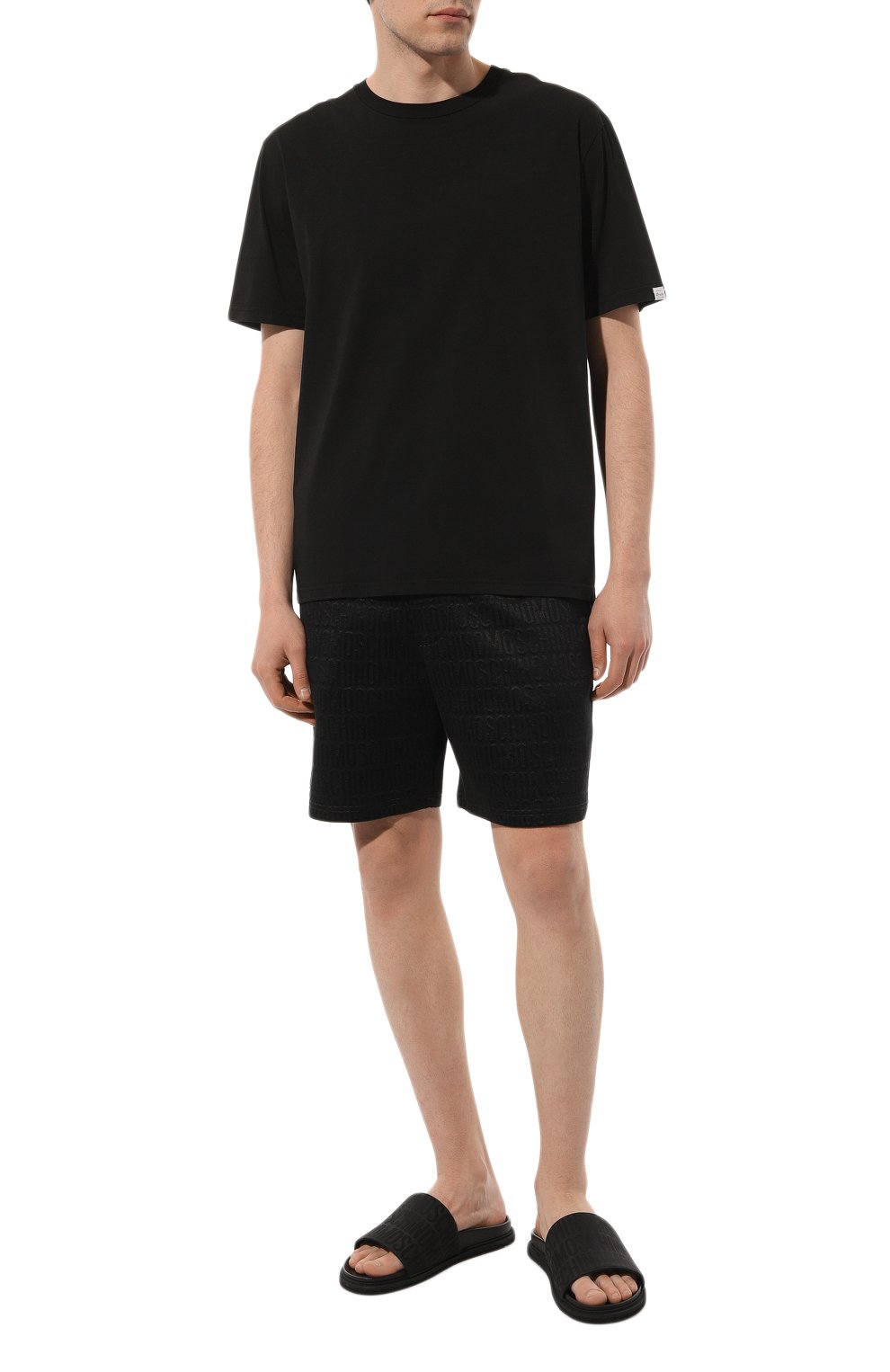 Текстильные шлепанцы MOSCHINO, арт. MM28033G0G/101, фото 2