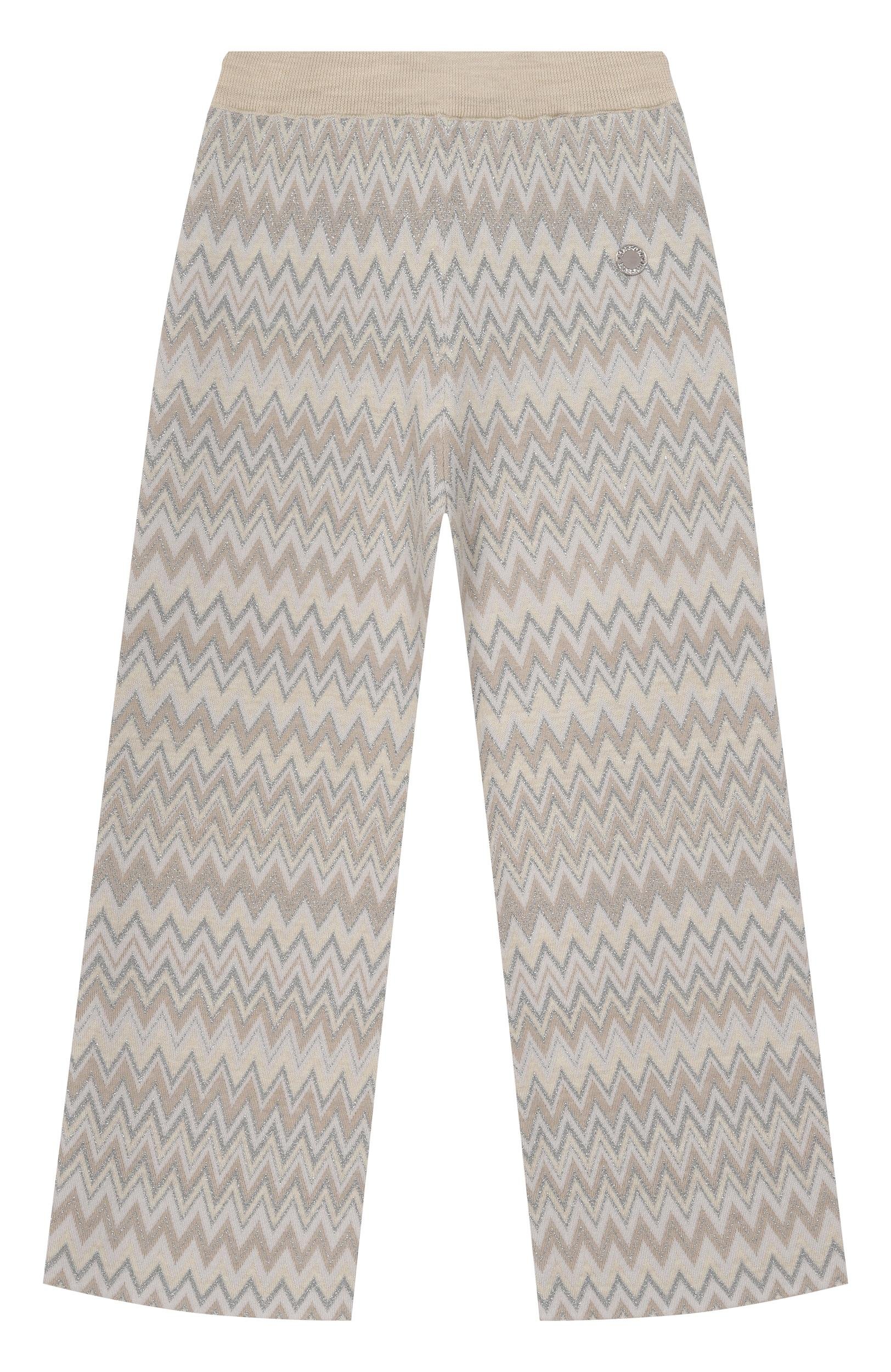 Шерстяные брюки MISSONI светло-бежевого цвета по цене 55700 руб., арт. MZ6B80/W0028, фото 1 Шерстяные брюки MISSONI, арт. MZ6B80/W0028, фото 1
