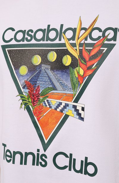 Хлопковая футболка CASABLANCA, арт. MS23-JTS-001-01, фото 5