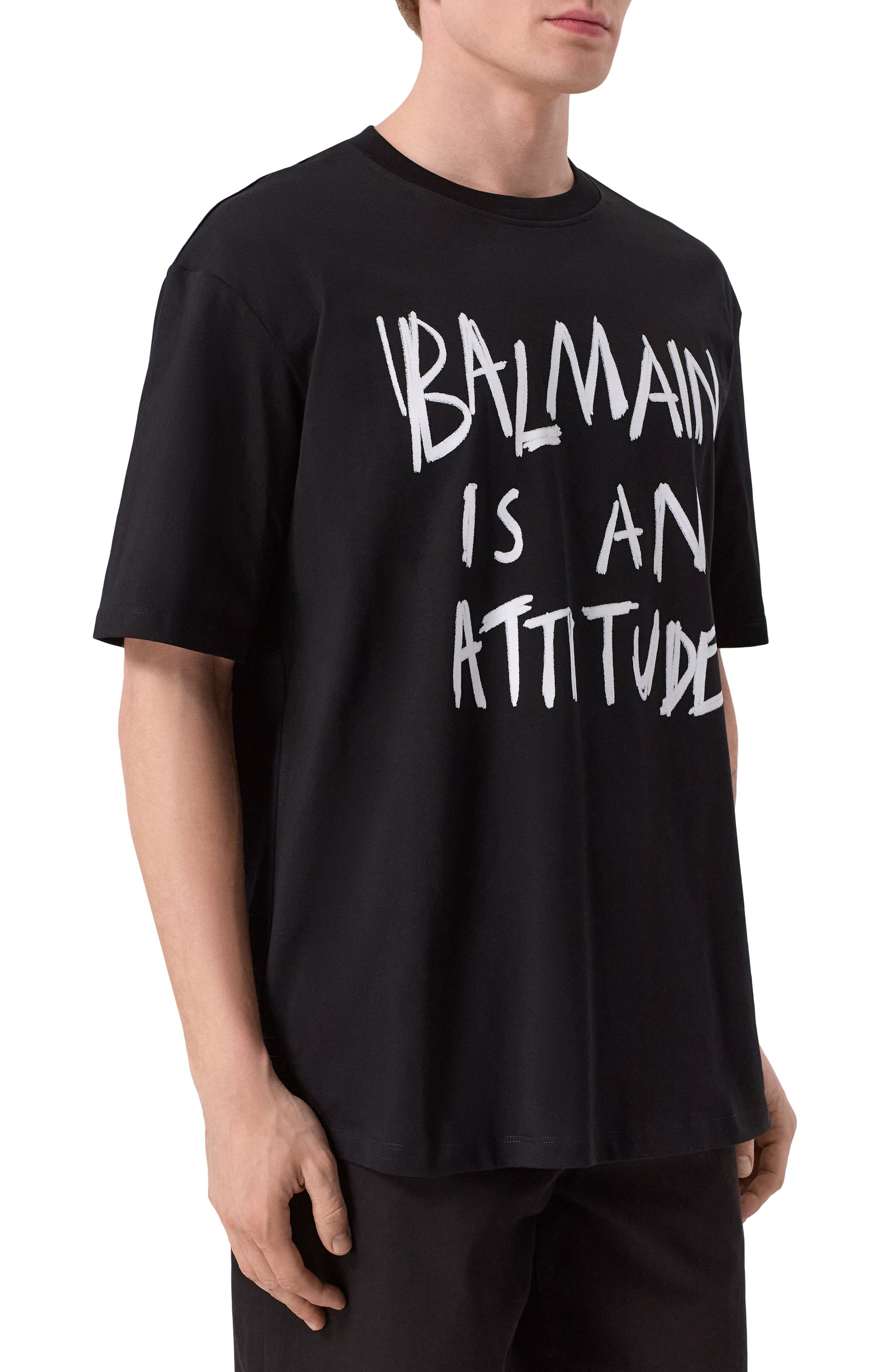 Хлопковая футболка BALMAIN, арт. GH1EG225/GF40, фото 3