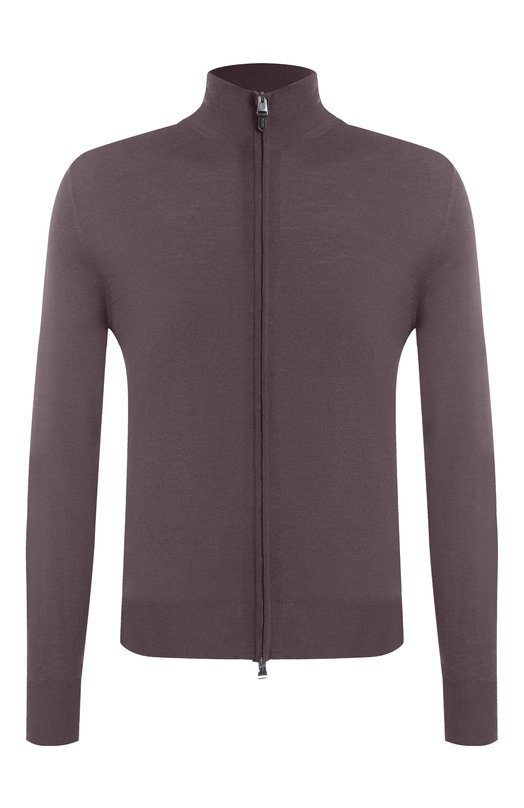 Шерстяной кардиган Canali C0022/MK01149 Коричневый C0022/MK01149