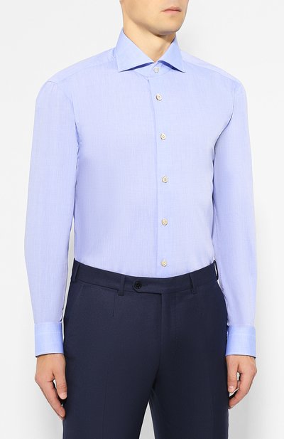Хлопковая сорочка KITON, арт. UCIDCCP2/H0003103, фото 3