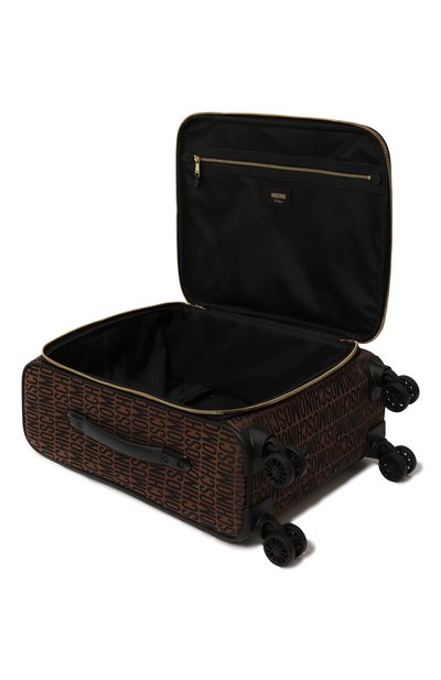 Текстильный чемодан small MOSCHINO коричневого цвета по цене 65950 руб., арт. 2316MA8601/8268, фото 4 Текстильный чемодан small MOSCHINO, арт. 2316MA8601/8268, фото 4