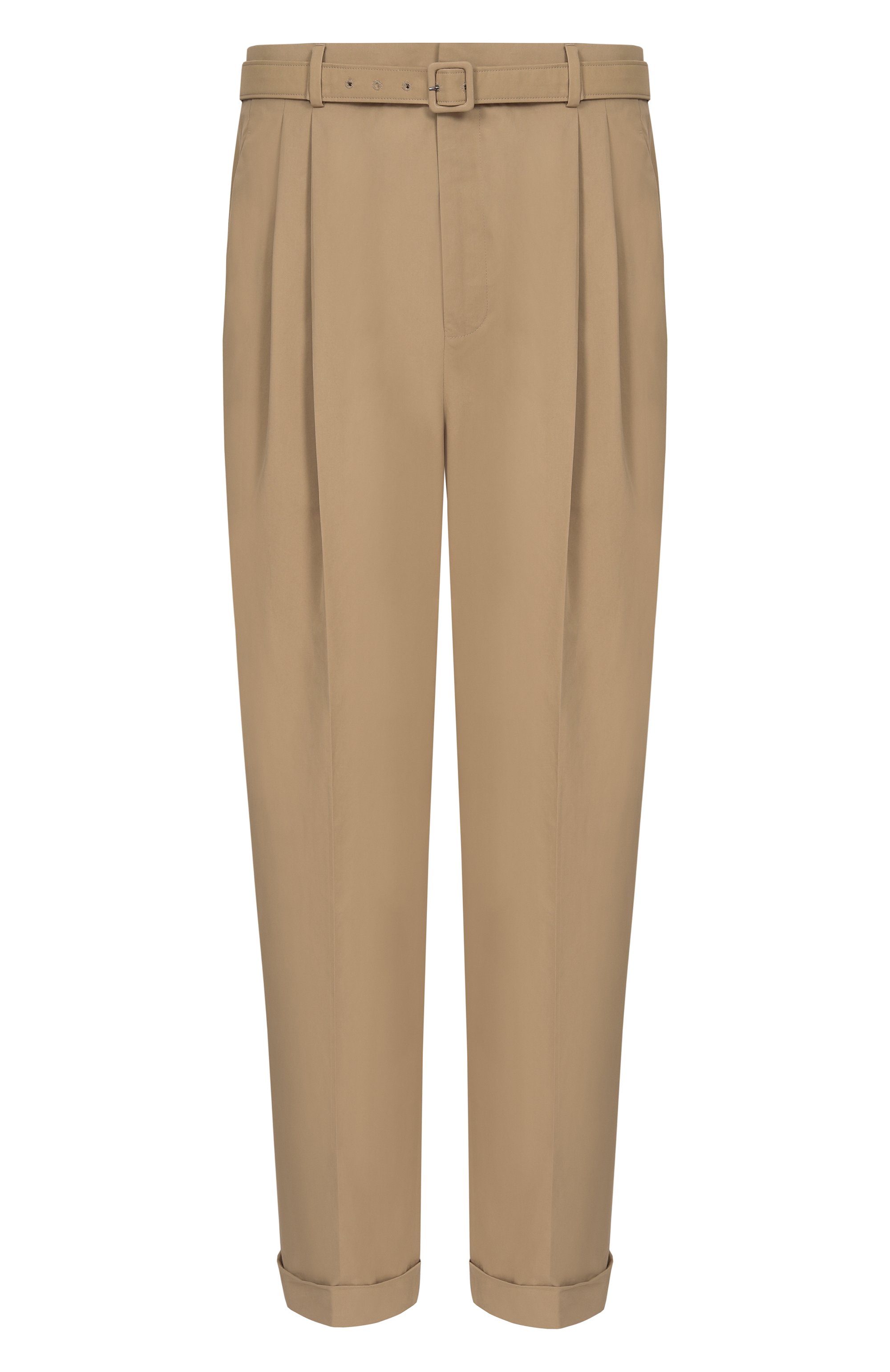 Хлопковые брюки SAINT LAURENT бежевого цвета по цене 183000 руб., арт. 854428/Y1N29, фото 1 Хлопковые брюки SAINT LAURENT, арт. 854428/Y1N29, фото 1