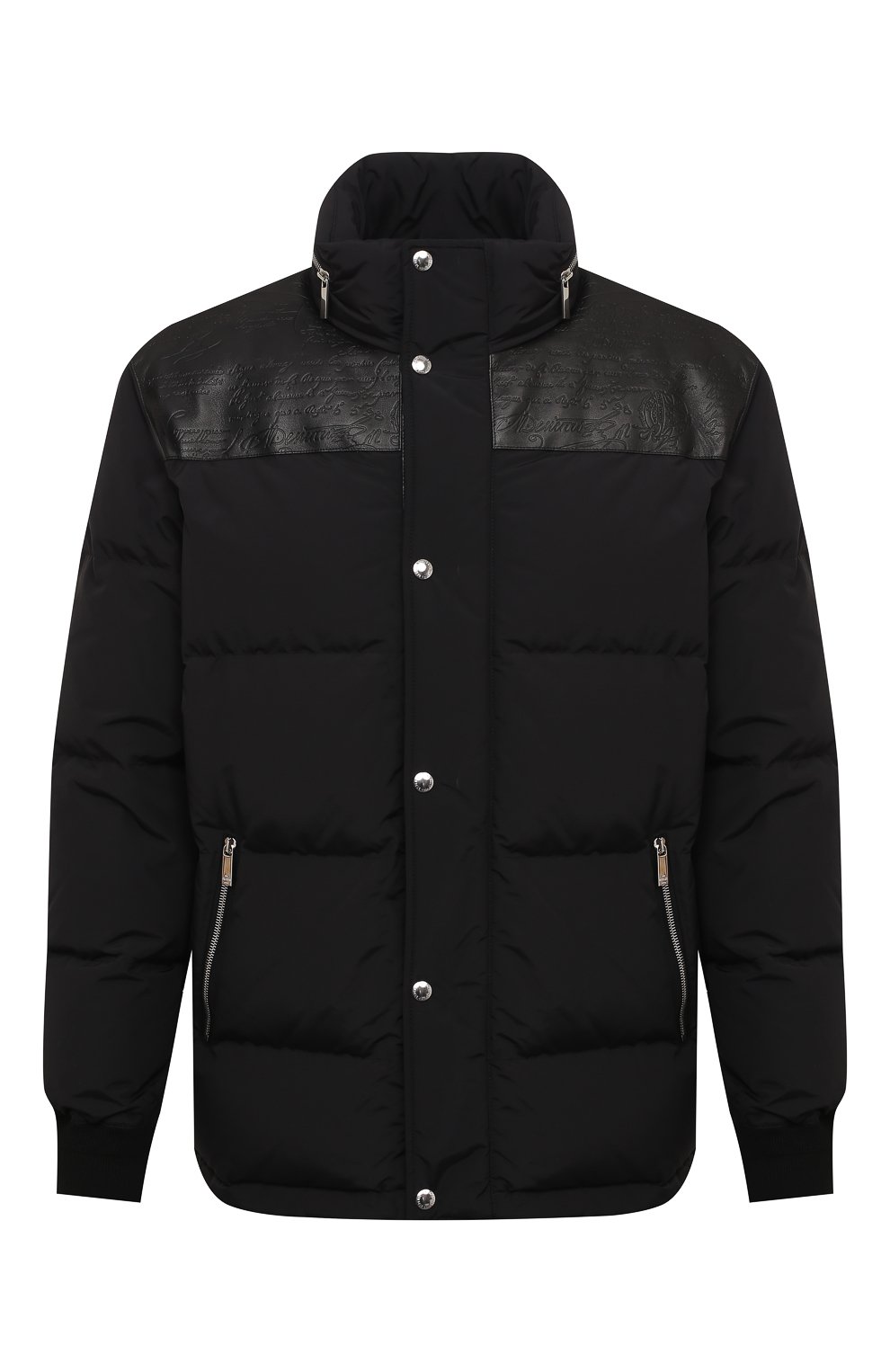 Пуховик с кожаной отделкой BERLUTI, арт. R180BL90-001, фото 1