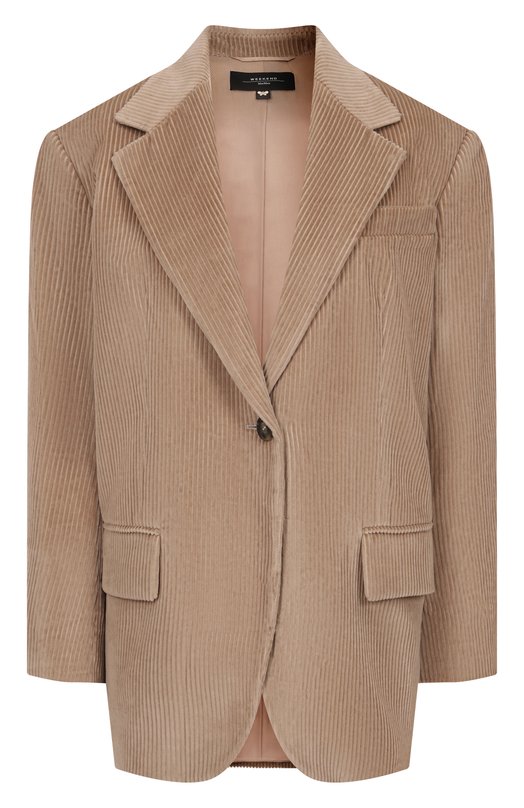 Вельветовый жакет Weekend Max Mara F0RMIA Бежевый F0RMIA