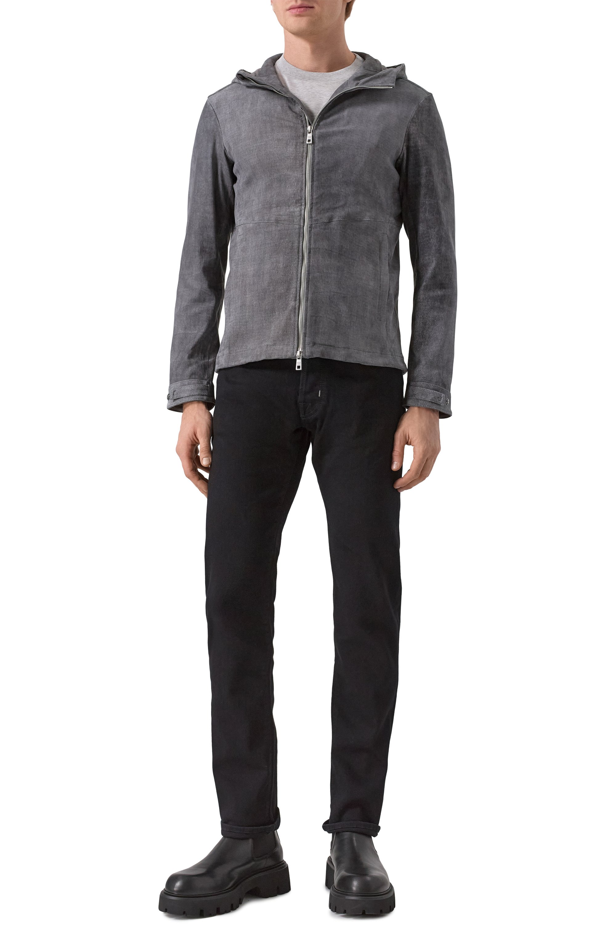 Замшевая куртка GIORGIO BRATO, арт. GU25S9005NAPSTM, фото 2