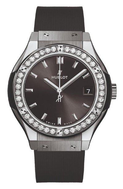 Женские часы titanium racing grey diamonds HUBLOT, арт. 581.NX.7071.RX.1104