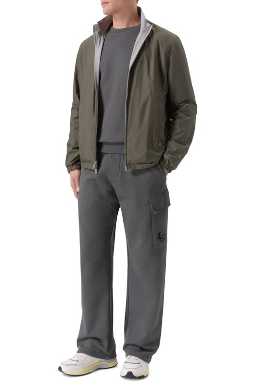 Хлопковые брюки C.P. Company 20CMSP066A/005086W Серый  20CMSP066A/005086W Фото 2