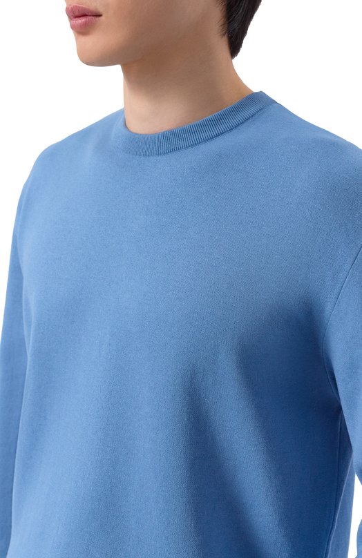 Джемпер из шелка и хлопка MVST M26.2PM.K122/Y202 Голубой  M26.2PM.K122/Y202 Фото 5