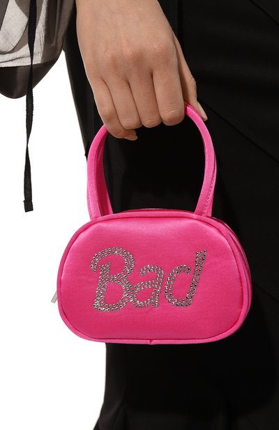 Сумка superamini baddie AMINA MUADDI розового цвета по цене 67700 руб., арт. SUPERAMINI BADDIE/SATIN, фото 2 Сумка superamini baddie AMINA MUADDI, арт. SUPERAMINI BADDIE/SATIN, фото 2