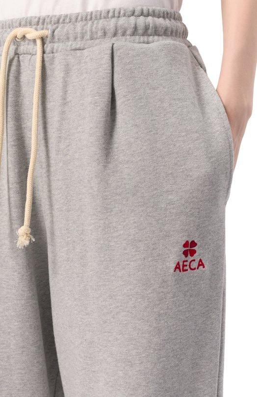 Хлопковые брюки AECA WHITE AWCMFWBDBPLSO001C0.GREY (S) Серый  AWCMFWBDBPLSO001C0.GREY (S) Фото 5