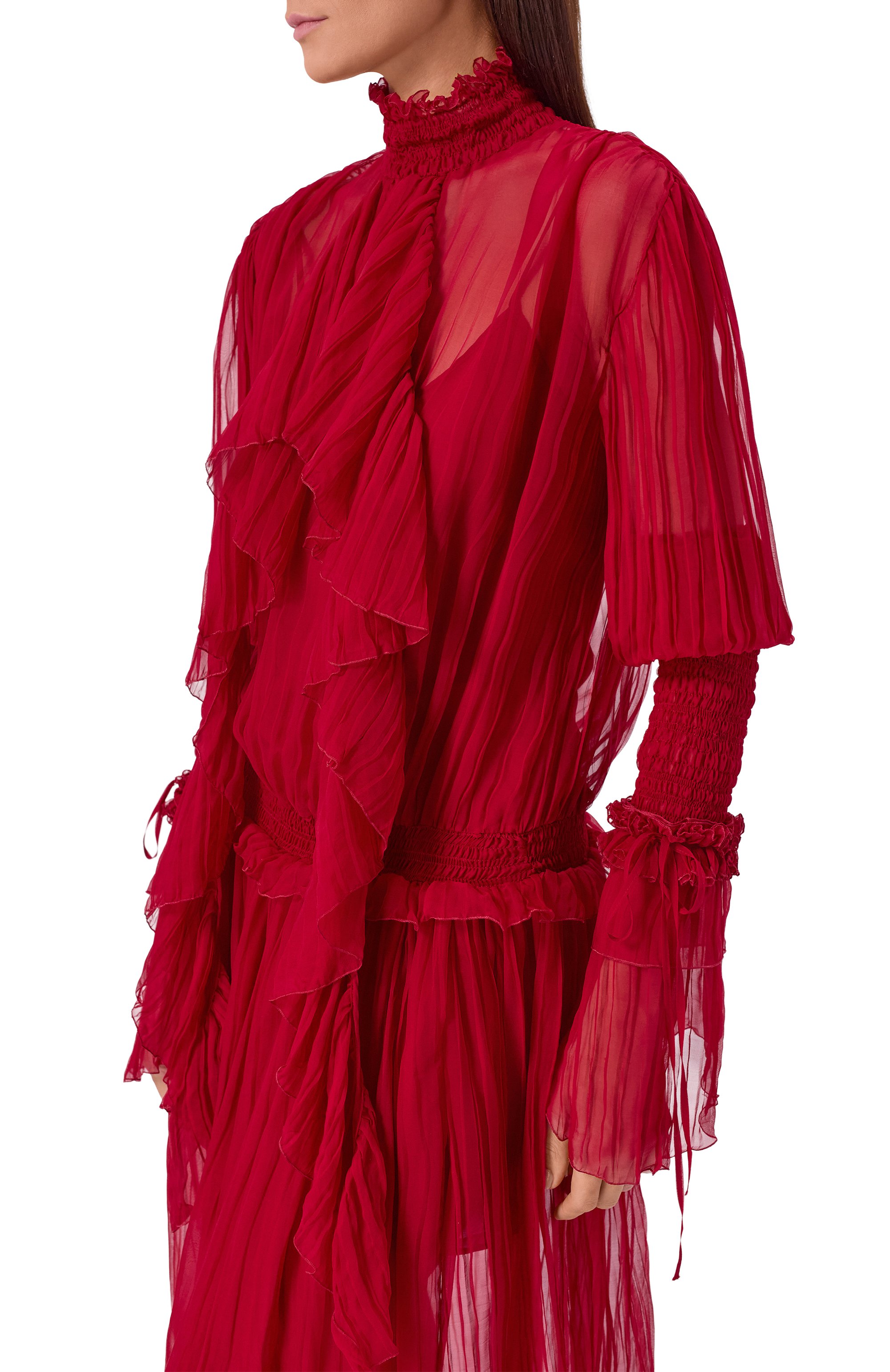 Шелковое платье BLUMARINE, арт. 4A327A, фото 4