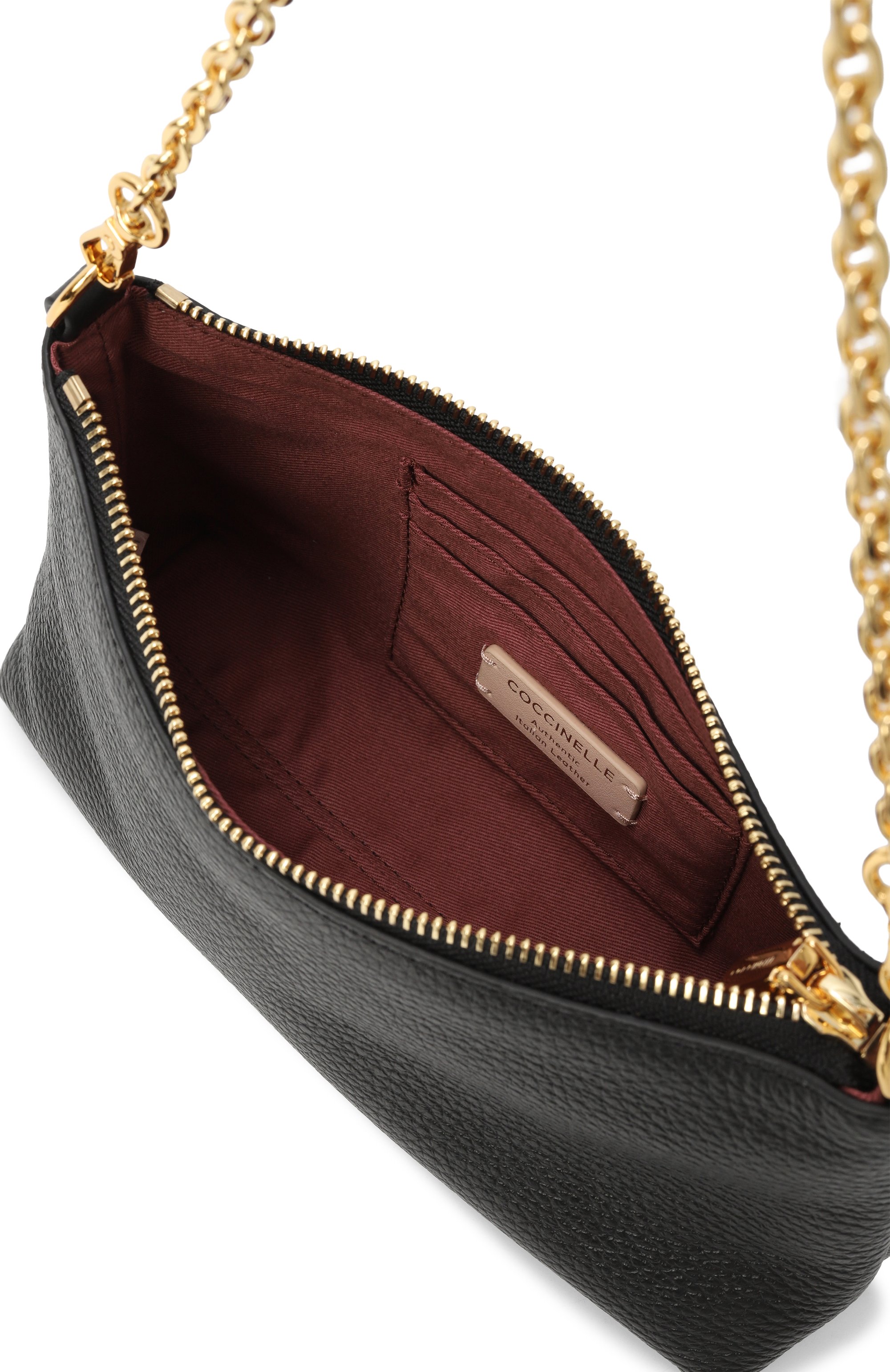 Сумка aura mini COCCINELLE черного цвета по цене 22050 руб., арт. E5QH0550101, фото 5 Сумка aura mini COCCINELLE, арт. E5QH0550101, фото 5