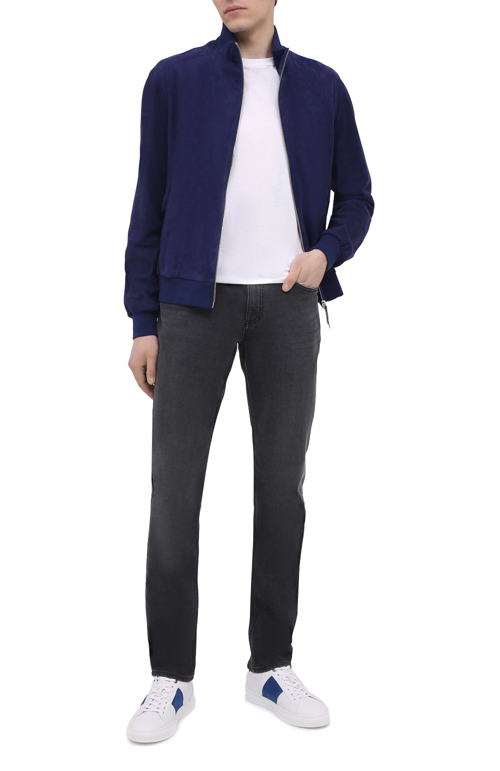 Замшевый бомбер ANDREA CAMPAGNA, арт. 60600E5722600, фото 2