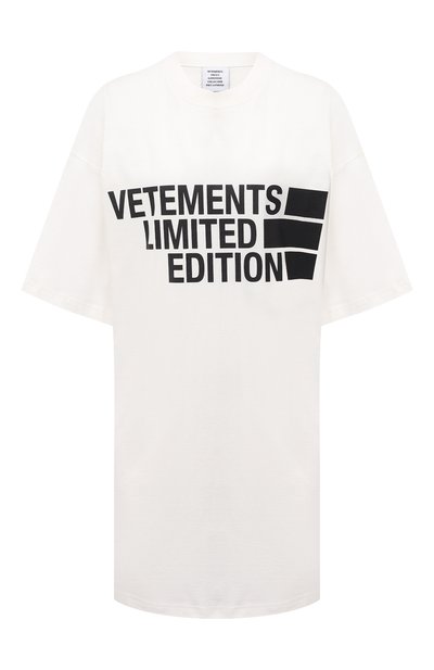 Женская хлопковая футболка VETEMENTS, арт. UE51TR810W 1611/W