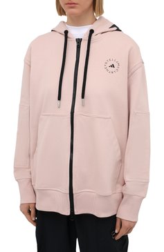 Женский хлопковый кардиган ADIDAS BY STELLA MCCARTNEY розового цвета, арт. GL4260 | Фото 3 (Рукава: Длинные; Региональные ограничения белый список (Axapta Mercury): Не проставлено, RU; Длина (для топов): Стандартные; Материал сплава: Проставлено; Материал внешний: Хлопок; Стили: Спорт-шик; Женское Кросс-КТ: Кардиган-одежда; Драгоценные камни: Проставлено)