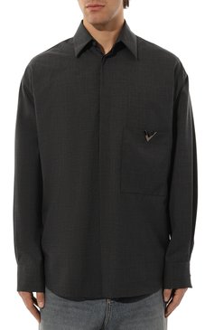 Шерстяная рубашка VALENTINO, арт. 5V0ABT90/AES, фото 3