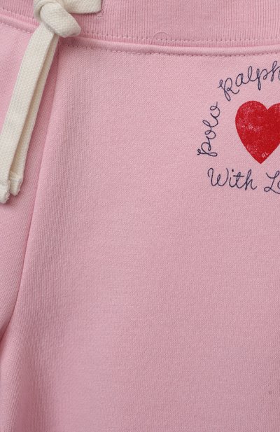 Хлопковые джоггеры POLO RALPH LAUREN светло-розового цвета по цене 8710 руб., арт. 312856417, фото 3 Хлопковые джоггеры POLO RALPH LAUREN, арт. 312856417, фото 3
