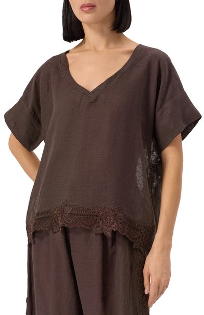 Топ изо льна и вискозы MAURIZIO, арт. W08040679, фото 3