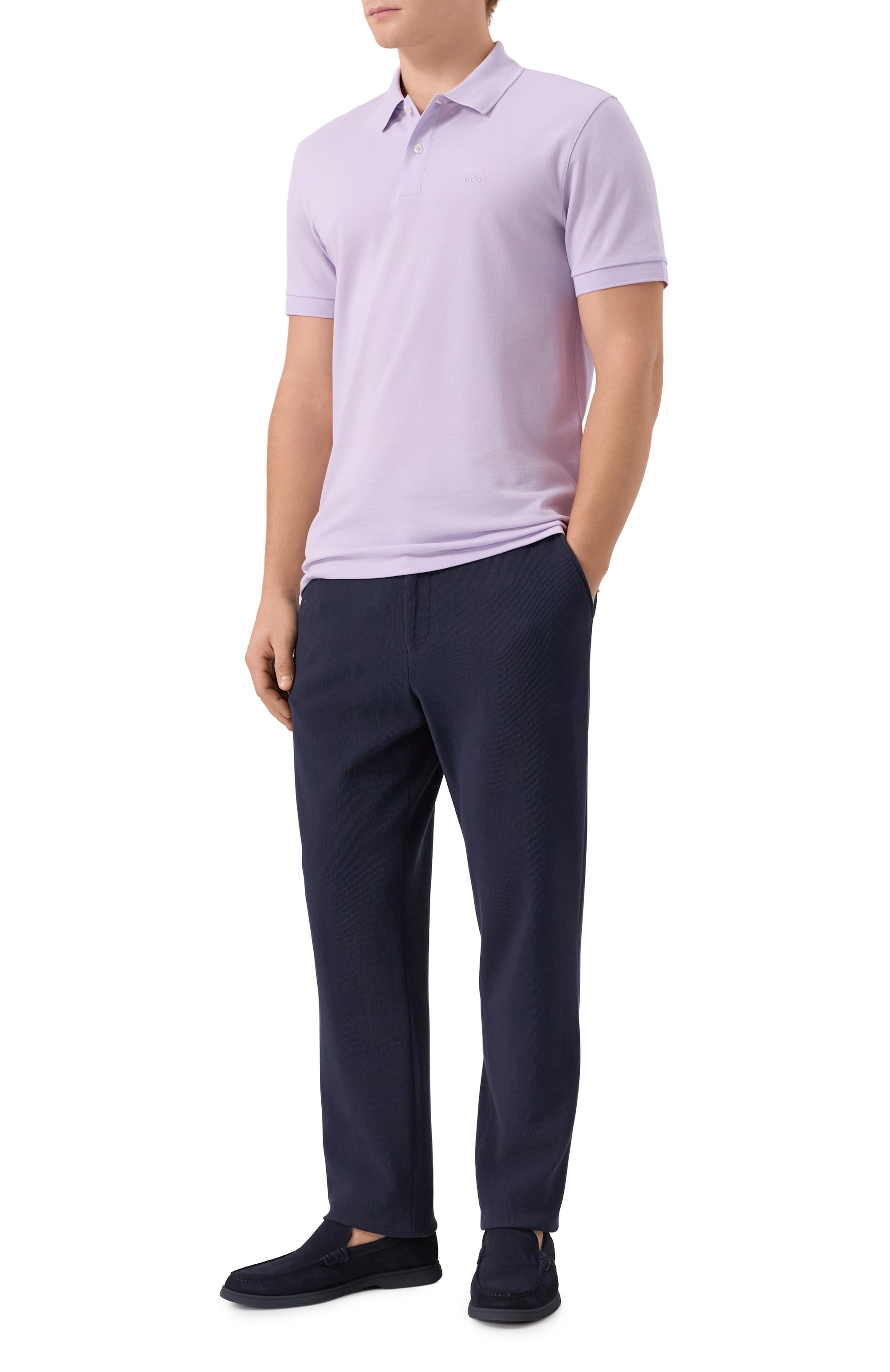 Хлопковое поло BOSS, арт. 50468362, фото 2