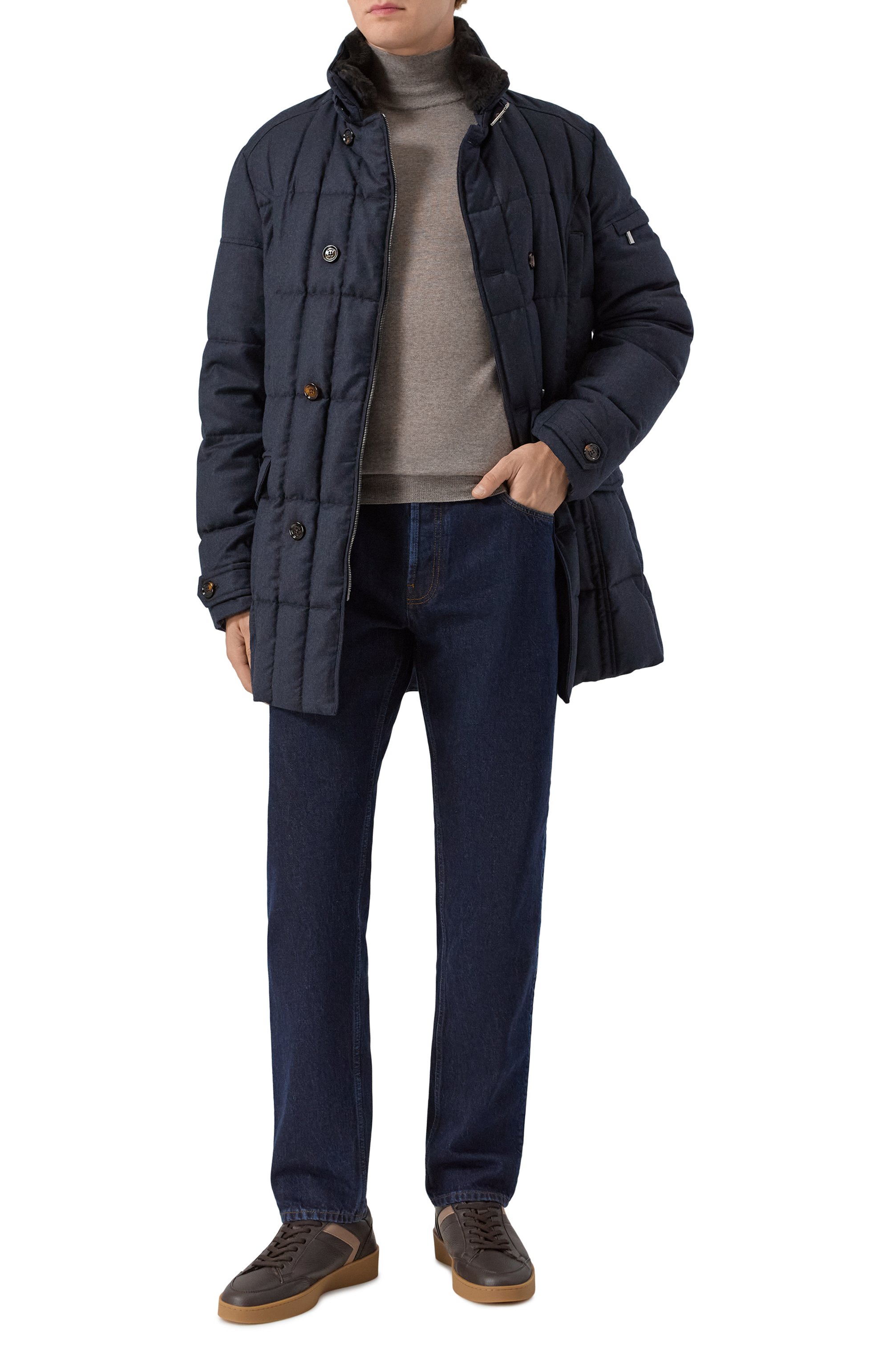 Кожаные кеды nuvola CANALI, арт. 493203/RC01199, фото 2