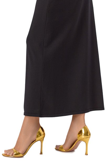 Кожаные босоножки agnese 95 AMINA MUADDI, арт. AGNESE SANDAL, фото 2