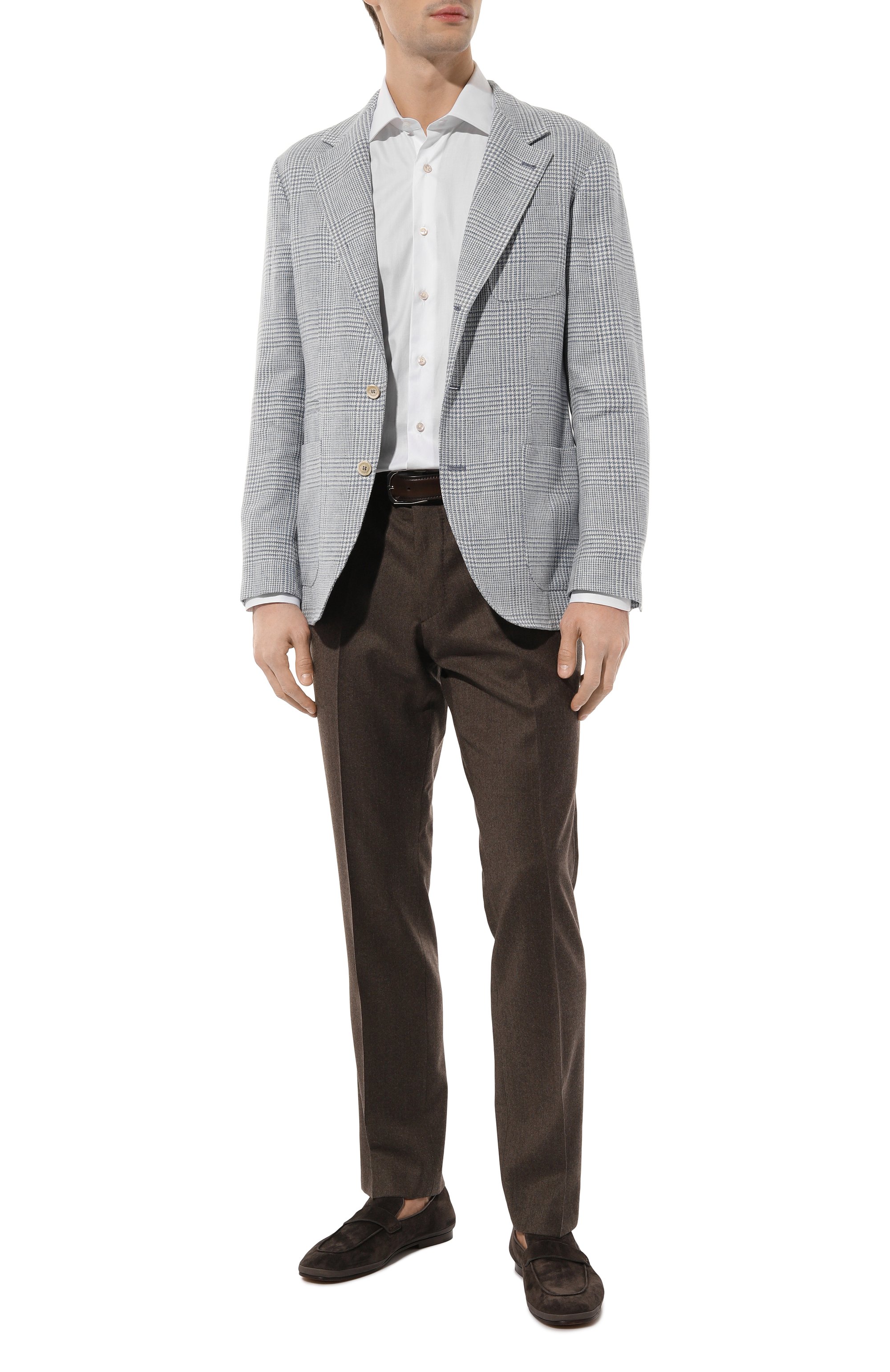 Пиджак изо льна и шерсти BRUNELLO CUCINELLI, арт. MS4857BND, фото 3