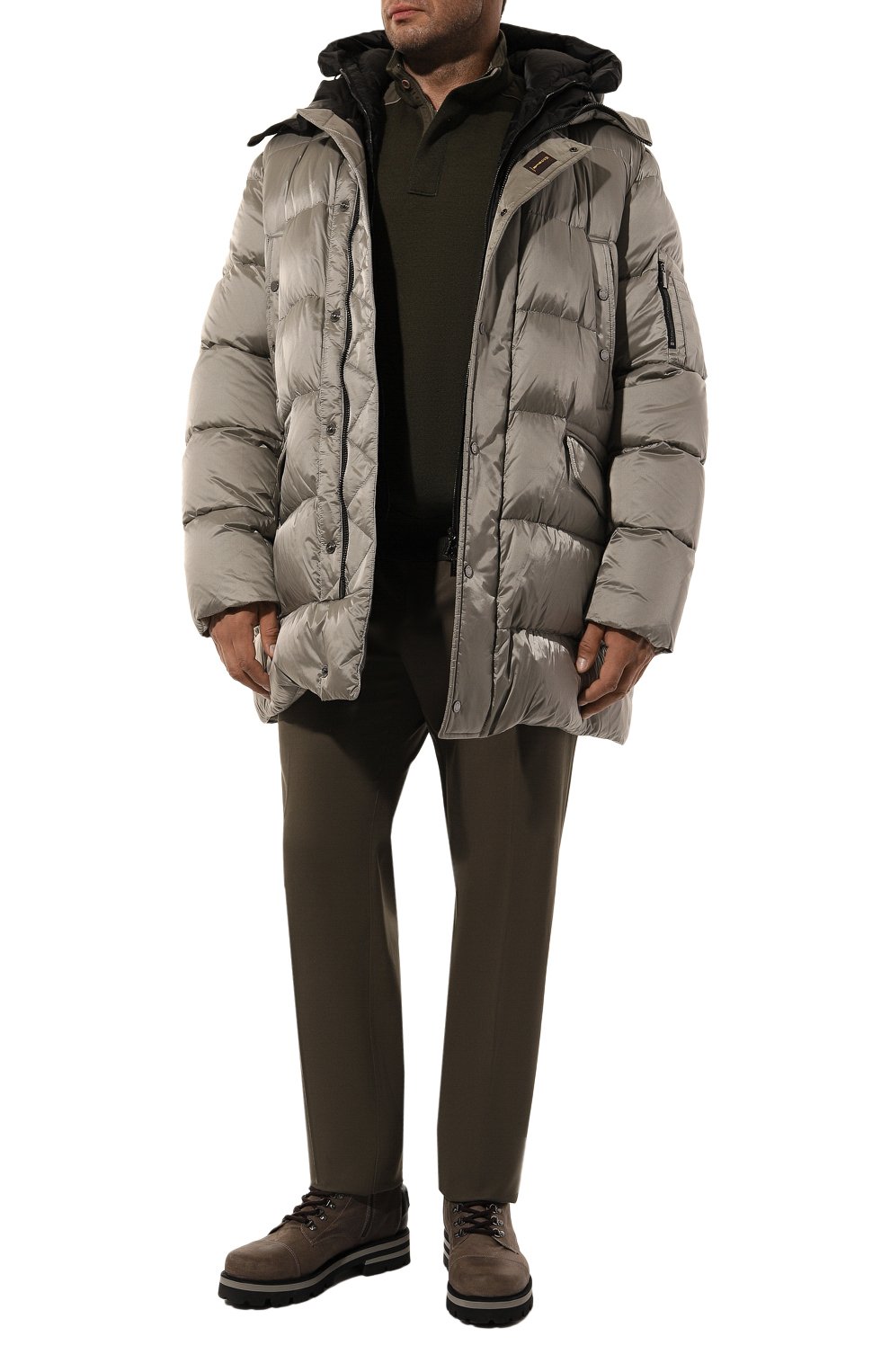 Пуховик grima-sh MOORER серого цвета по цене 299500 руб., арт. AMIR-SH_AMIR-INNER-SH_SET1, фото 2 Пуховик grima-sh MOORER, арт. AMIR-SH_AMIR-INNER-SH_SET1, фото 2