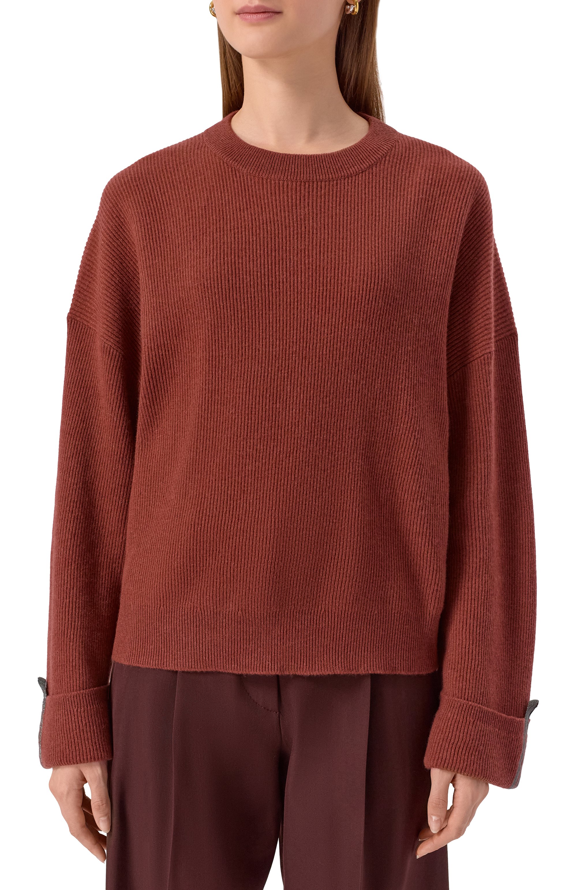 Кашемировый пуловер BRUNELLO CUCINELLI, арт. M12220900, фото 3