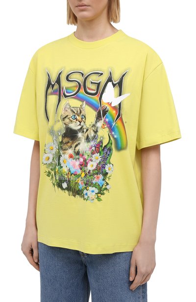Хлопковая футболка MSGM, арт. 3041MDM164 217298, фото 3