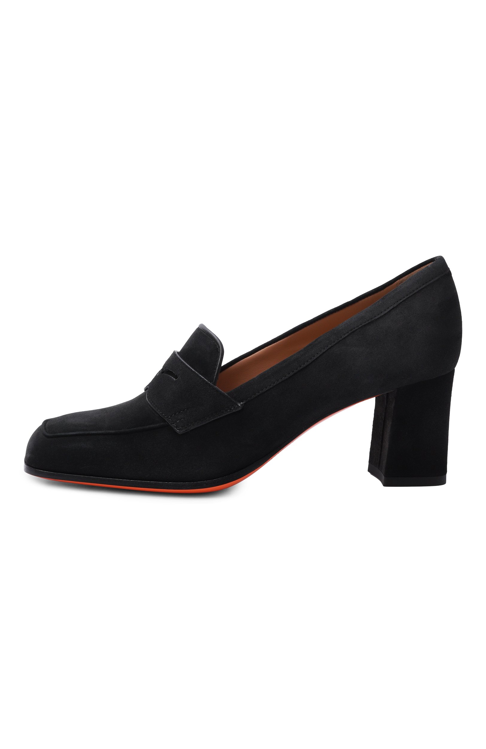 Замшевые туфли SANTONI черного цвета по цене 112000 руб., арт. WD0G72446HI2NAEA, фото 4 Замшевые туфли SANTONI, арт. WD0G72446HI2NAEA, фото 4