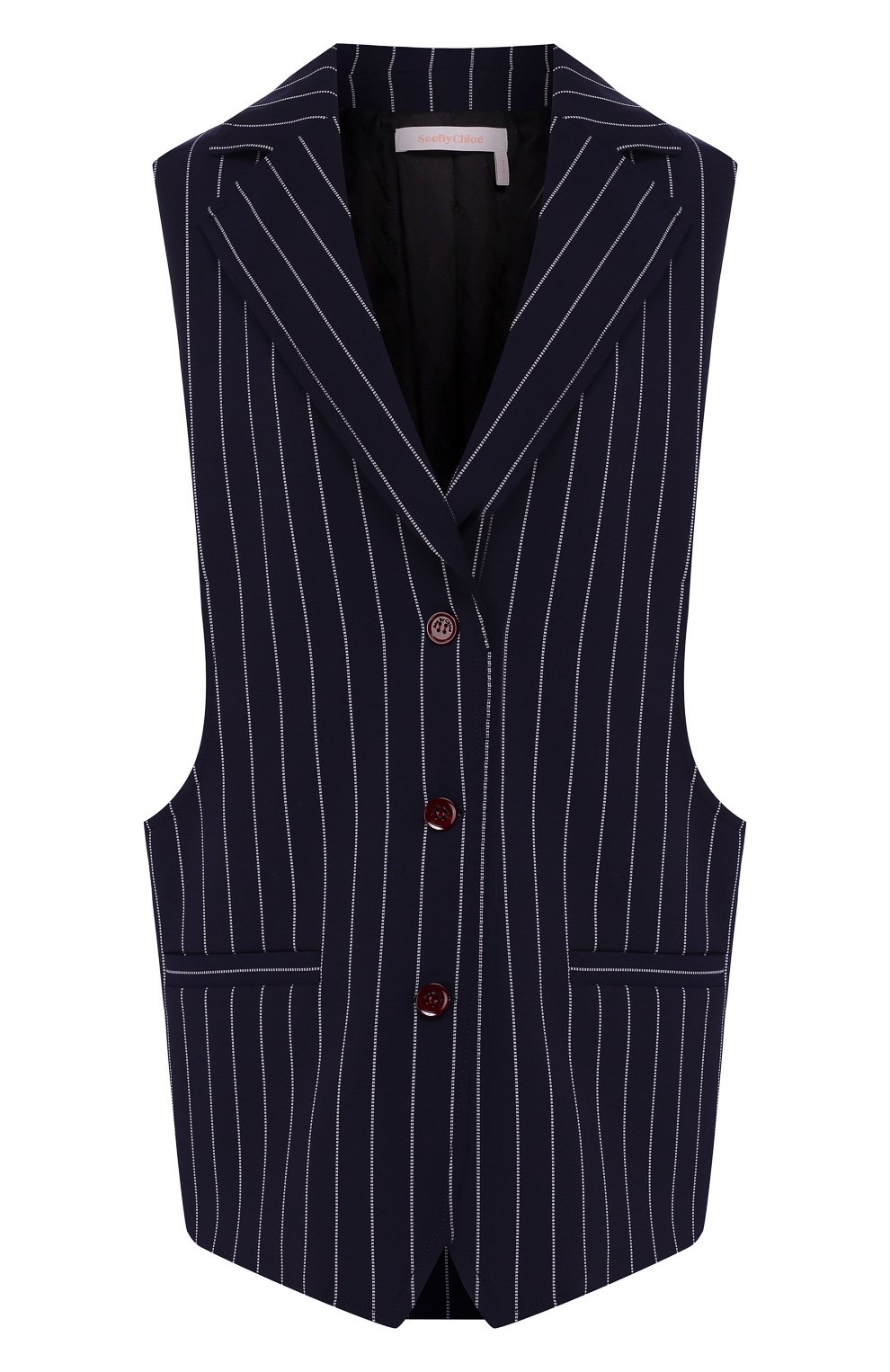 Жилет в полоску SEE BY CHLOÉ, арт. CHS19AVE02030, фото 1