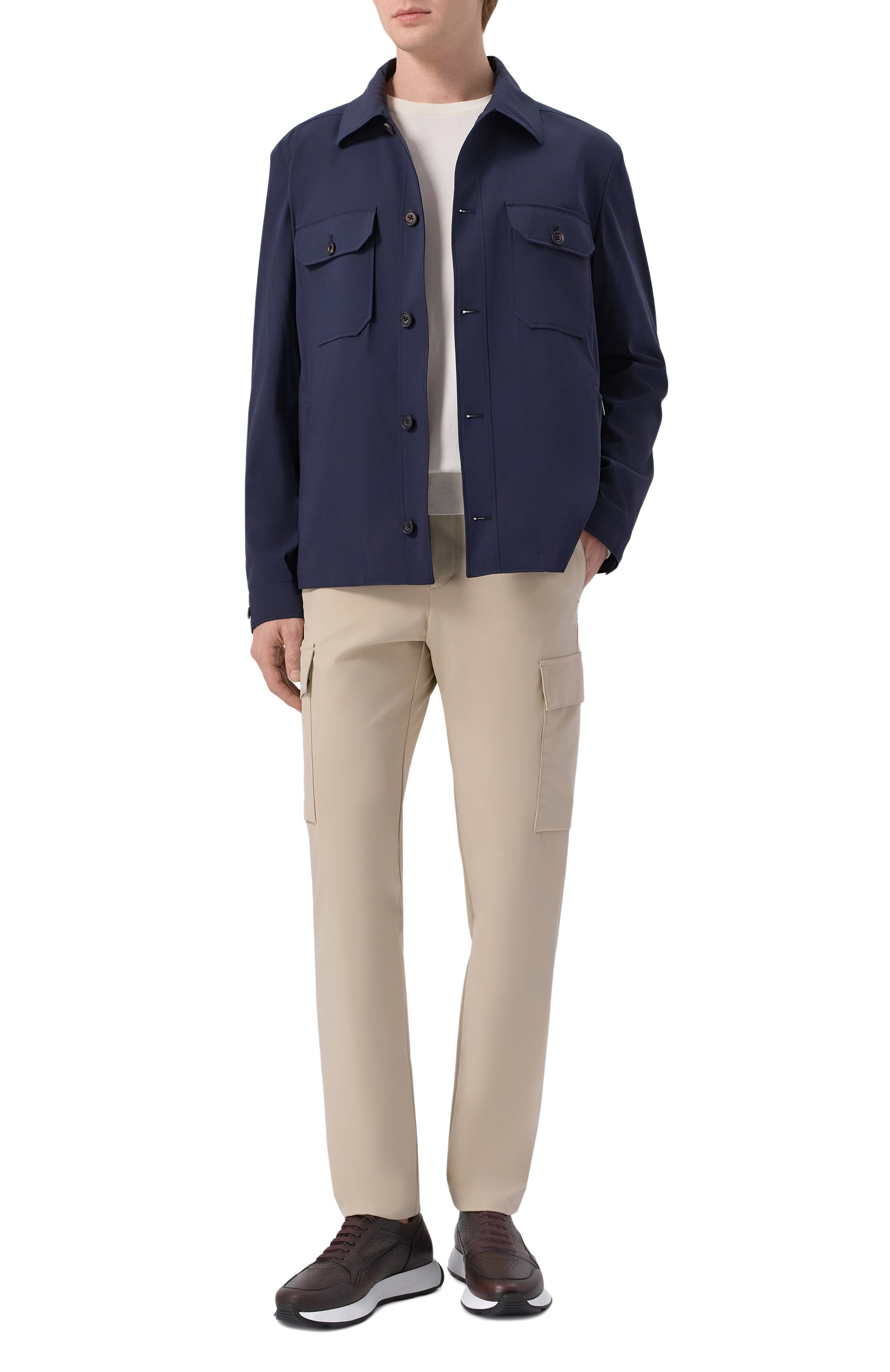 Брюки-карго PAUL&SHARK бежевого цвета по цене 49850 руб., арт. 25414075, фото 2 Брюки-карго PAUL&SHARK, арт. 25414075, фото 2