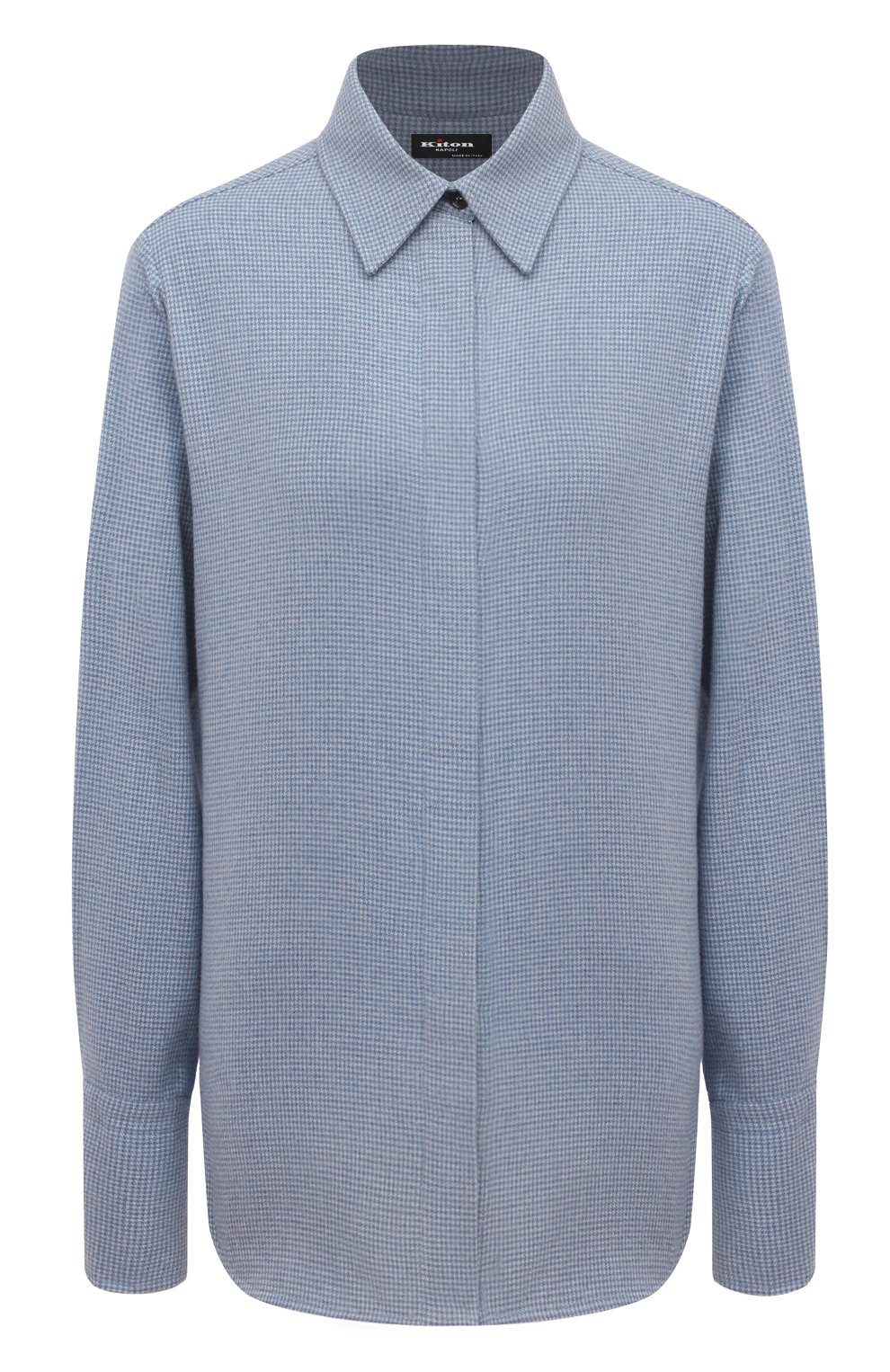 Хлопковая рубашка KITON, арт. D54410H0906301, фото 1