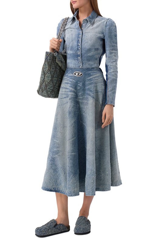 Текстильные сабо Diesel Y03840/P7504 Голубой  Y03840/P7504 Фото 3