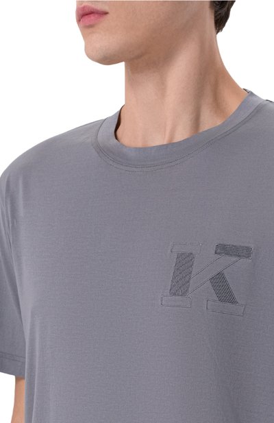 Хлопковая футболка KITON, арт. UMK0827KG, фото 5